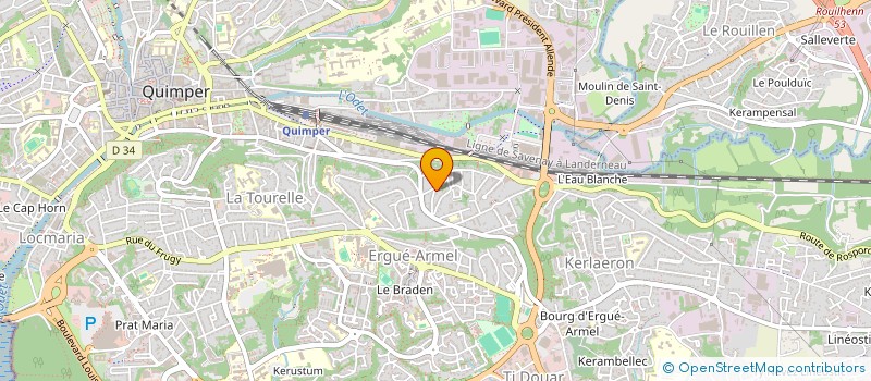 localisation de l'entreprise SCI IMMOBILIERE EMERAUDE à QUIMPER