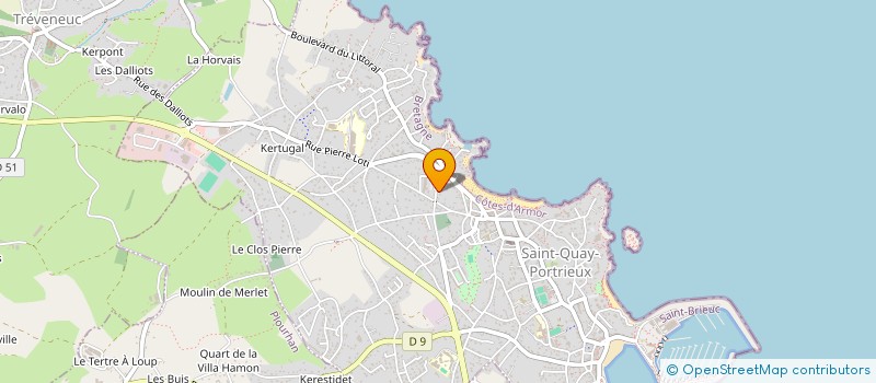 localisation de l'entreprise SCI IMMOBILIERE FADEL  SAINT-QUAY-PORTRIEUX