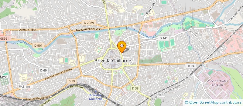 localisation de l'entreprise SCI IMMOBILIERE FEUILLADE à BRIVE-LA-GAILLARDE