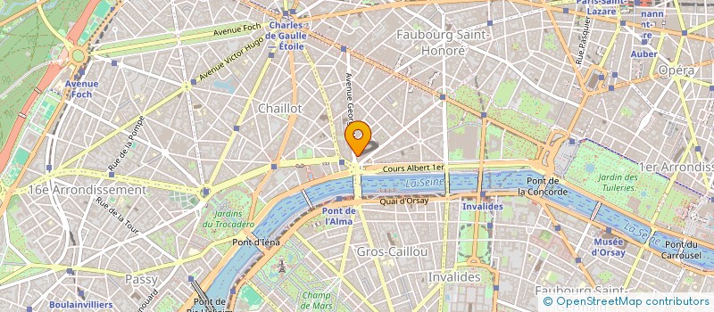 localisation de l'entreprise SCI IMMOBILIERE GEORGES V LA TREMOILLE à PARIS