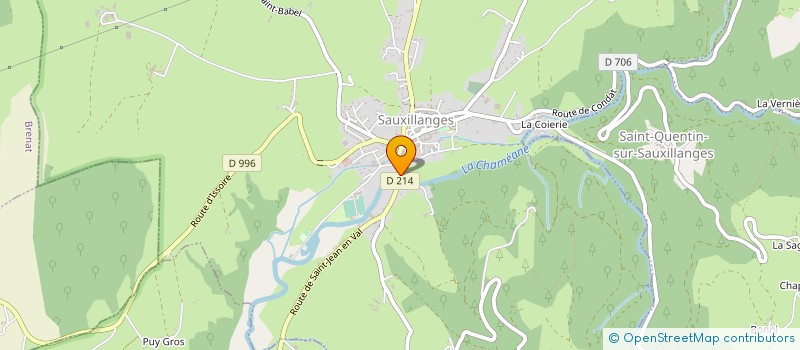 localisation de l'entreprise SCI IMMOBILIERE GIRAUD  SAUXILLANGES