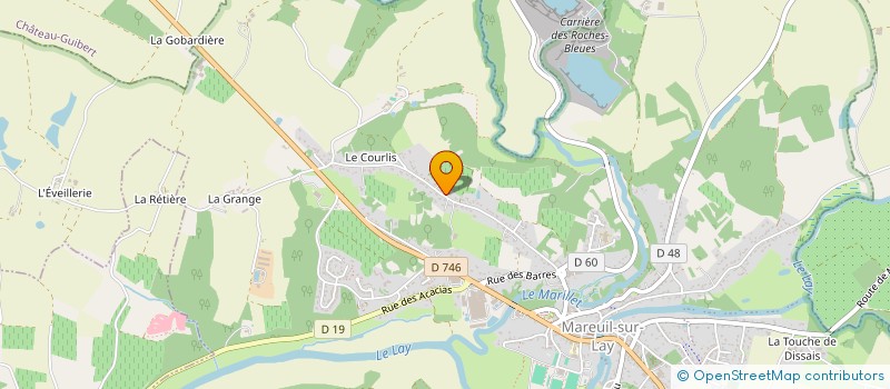 localisation de l'entreprise SCI IMMOBILIERE GUILBAUD  MAREUIL-SUR-LAY-DISSAIS