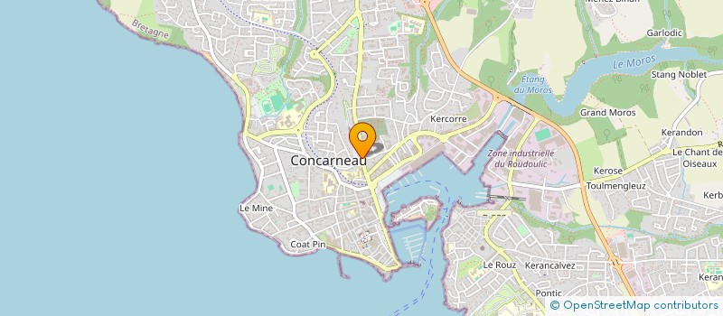 localisation de l'entreprise SCI IMMOBILIERE HOUDART  CONCARNEAU