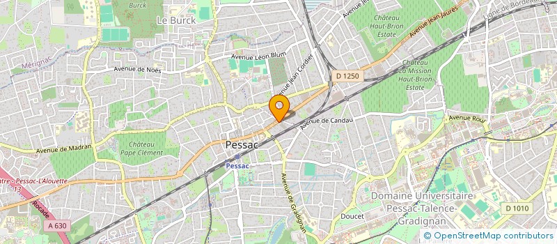 localisation de l'entreprise SCI IMMOBILIERE JEAN JAURES  PESSAC