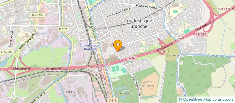 localisation de l'entreprise SCI IMMOBILIERE K.V  COUDEKERQUE-BRANCHE