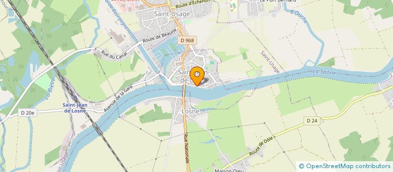 localisation de l'entreprise SCI IMMOBILIERE LA COTINIERE  SAINT-JEAN-DE-LOSNE