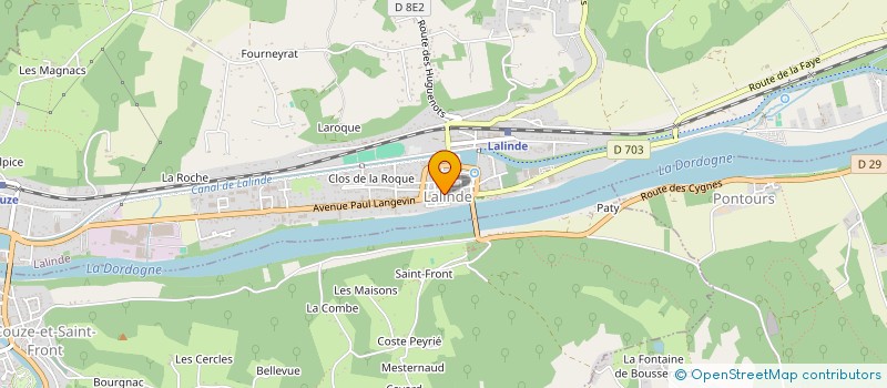 localisation de l'entreprise SCI IMMOBILIERE LA GOURGUE  LALINDE