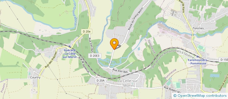 localisation de l'entreprise SCI IMMOBILIERE LA SALAMANDRE  LA CELLE-SUR-MORIN