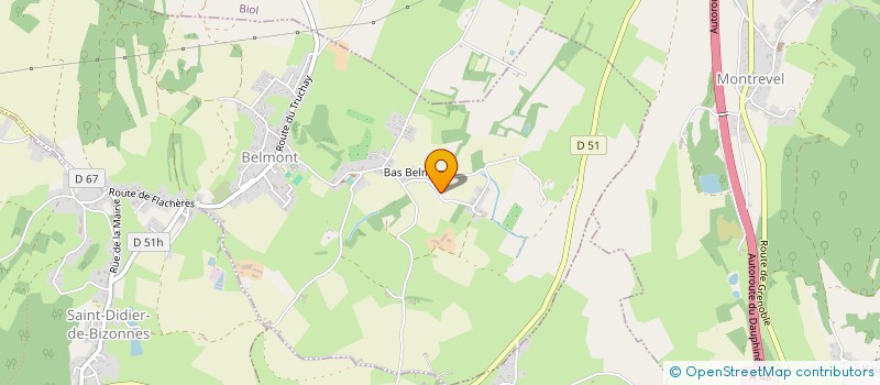 localisation de l'entreprise SCI IMMOBILIERE LE RIVAL  BELMONT