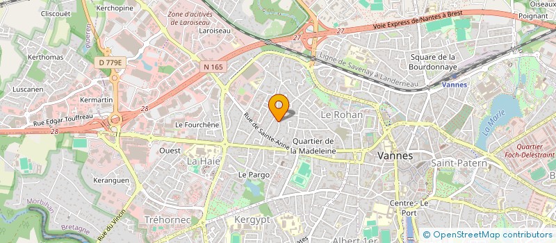 localisation de l'entreprise SCI IMMOBILIERE LECOURT à VANNES