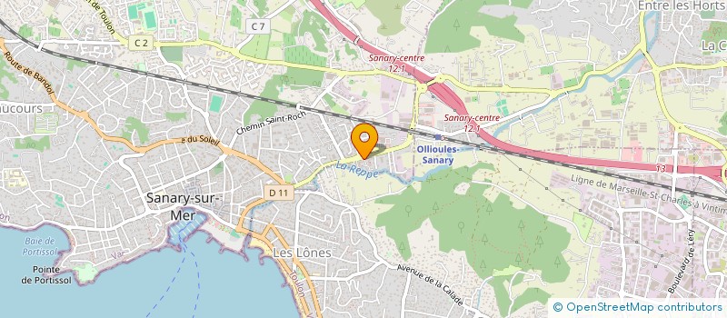 localisation de l'entreprise SCI IMMOBILIERE LES ESTIVALES à SANARY-SUR-MER
