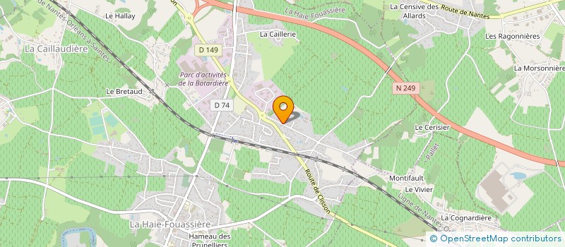 localisation de l'entreprise SCI IMMOBILIERE LES MACONNIERES  LA HAIE-FOUASSIERE