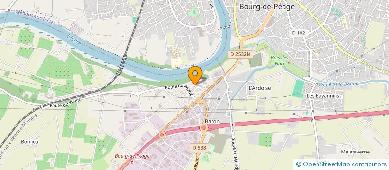 localisation de l'entreprise SCI  IMMOBILIERE MMA  CHATEAUNEUF-SUR-ISERE