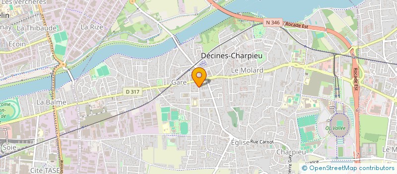 localisation de l'entreprise SCI IMMOBILIERE PHARMASEP  DECINES-CHARPIEU