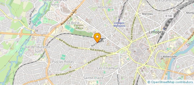 localisation de l'entreprise SCI IMMOBILIERE RENOV à LIMOGES