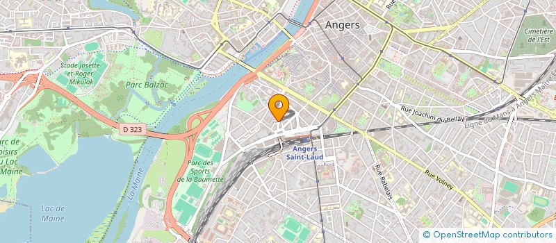 localisation de l'entreprise SCI IMMOBILIERE SQUARE SAINT LOUIS à ANGERS