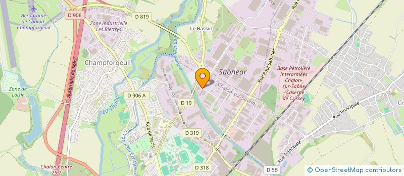 localisation de l'entreprise SCI IMMOBILIERE STIM à CHALON-SUR-SAONE