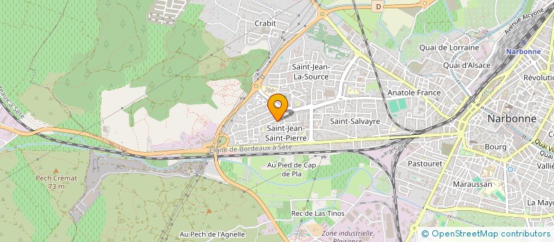 localisation de l'entreprise SCI IMMOBILIERE TARN ET AUDE à NARBONNE
