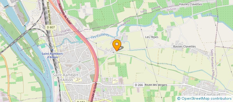 localisation de l'entreprise SCI IMMOBILIERE VEDRINES  SAINT-RAMBERT-D'ALBON