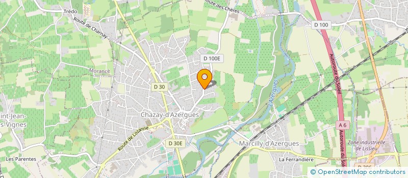 localisation de l'entreprise SCI IMMOBILIERE VERRIER  CHAZAY-D'AZERGUES