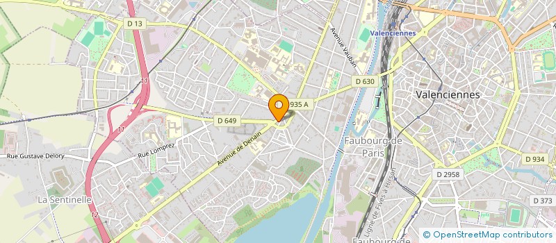 localisation de l'entreprise SCI IMMOBOD  VALENCIENNES