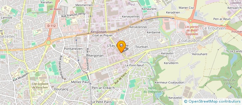 localisation de l'entreprise SCI IMMOBRA à BREST