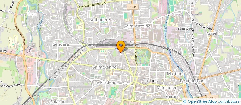 localisation de l'entreprise SCI IMMOBRIS  TARBES