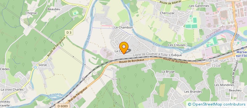 localisation de l'entreprise SCI IMMOBU  MARSAC-SUR-L'ISLE