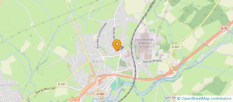 localisation de l'entreprise SCI IMMOCA  BLANZY