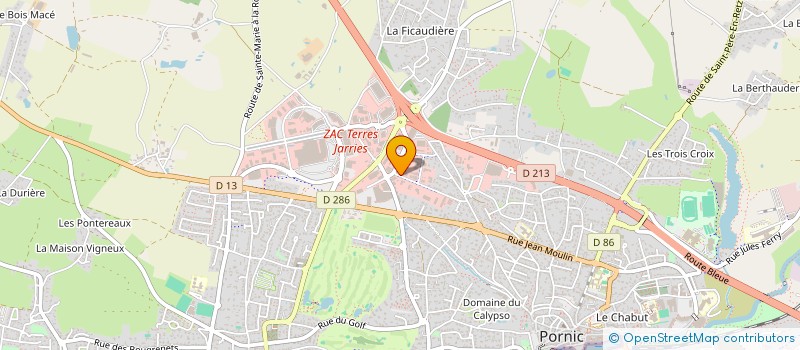 localisation de l'entreprise SCI IMMOCALI  PORNIC