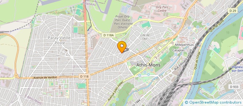 localisation de l'entreprise SCI IMMOCAMELINAT à ATHIS-MONS