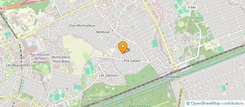 localisation de l'entreprise SCI IMMOCARRIELLE à VILLEPINTE