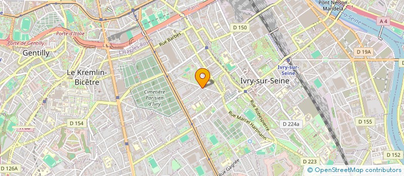 localisation de l'entreprise SCI IMMOCENTRE à IVRY-SUR-SEINE