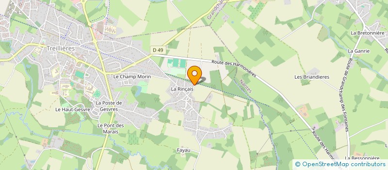 localisation de l'entreprise SCI IMMOCEVEMA  TREILLIERES