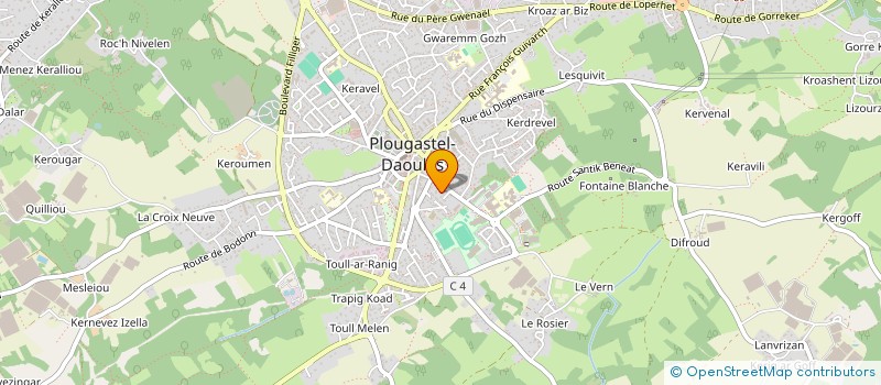 localisation de l'entreprise SCI IMMOCLAD  PLOUGASTEL-DAOULAS