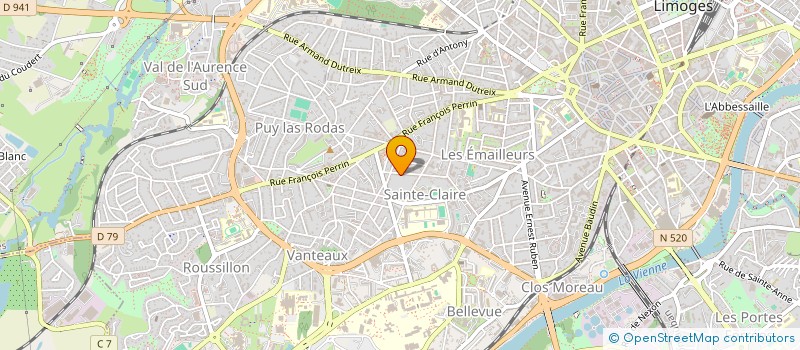 localisation de l'entreprise SCI IMMOCO à LIMOGES