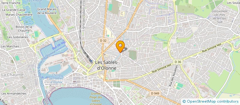 localisation de l'entreprise SCI IMMOCOFI à LES SABLES D'OLONNE