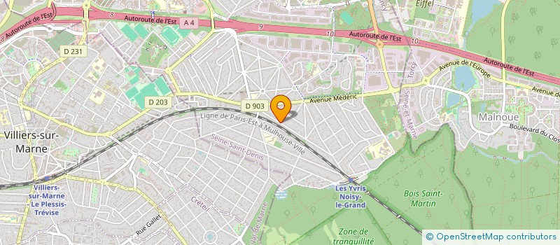 localisation de l'entreprise SCI IMMOCORP  NOISY-LE-GRAND