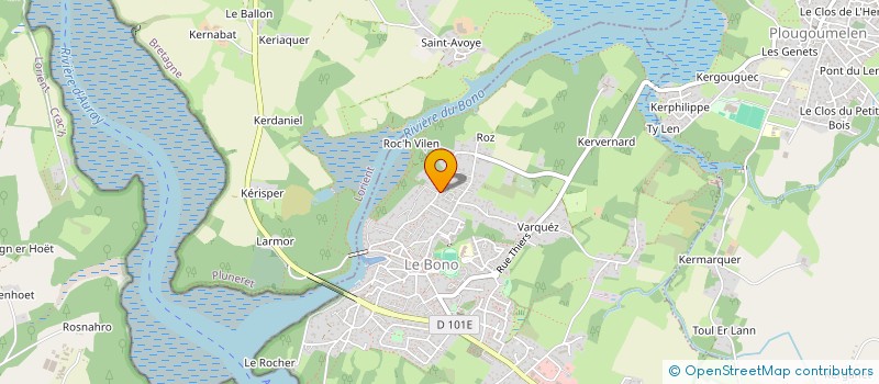 localisation de l'entreprise SCI IMMOCQUET  LE BONO