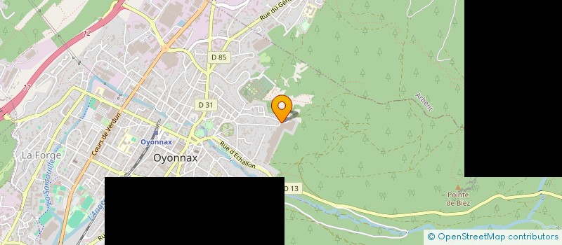 localisation de l'entreprise SCI IMMODA à OYONNAX