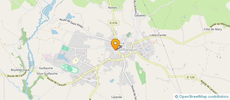 localisation de l'entreprise SCI IMMODA  MONFLANQUIN