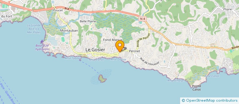 localisation de l'entreprise SCI IMMODA à LE GOSIER