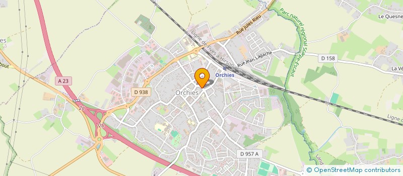 localisation de l'entreprise SCI IMMODD  ORCHIES