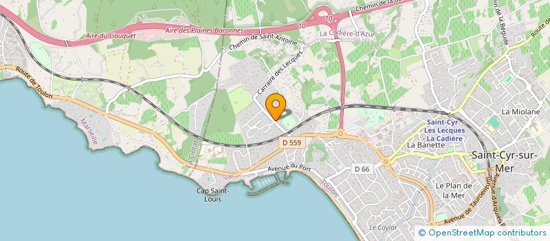 localisation de l'entreprise SCI IMMODDO à SAINT-CYR-SUR-MER