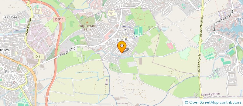 localisation de l'entreprise SCI IMMODEILLO  ELNE