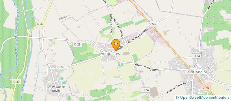 localisation de l'entreprise SCI IMMODELTA  VERQUIERES