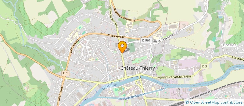 localisation de l'entreprise SCI IMMODEM à CHATEAU-THIERRY