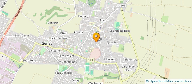 localisation de l'entreprise SCI IMMODENT  GENAS