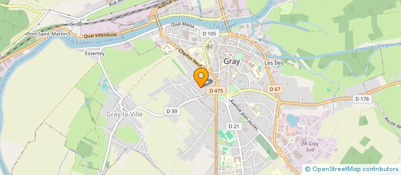 localisation de l'entreprise SCI IMMODEP  GRAY-LA-VILLE