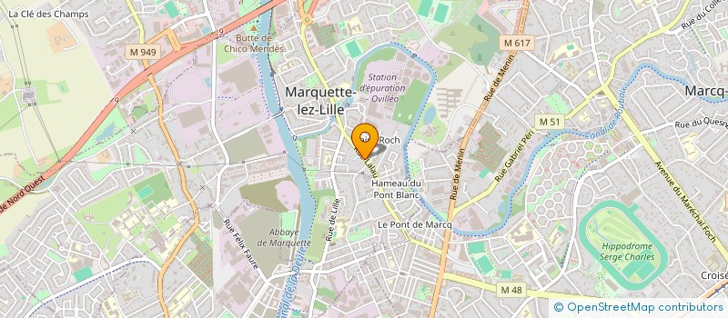 localisation de l'entreprise SCI IMMODEV  MARQUETTE-LEZ-LILLE